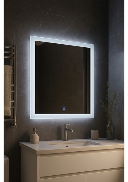 LED Aydınlatmalı Banyo Aynası - Dokunmatik Kontrol