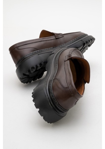 Hakiki Deri, Yüksek Tabanlı, Dikişli, Bağcıksız, Iç Dış Deri Erkek Ayakkabı indirimleri