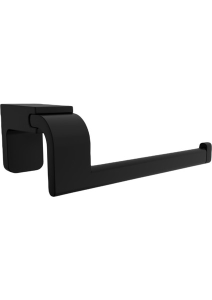 F1 Serisi Siyah Paslanmaz Uzun Havluluk ve Kağıtlık Banyo Seti modelleri