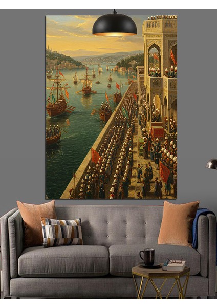 Osmanlıda Donanma Dekoratif Kanvas - Mdf Ahşap Tablo fiyatları