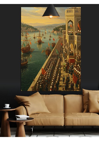 Osmanlıda Donanma Dekoratif Kanvas - Mdf Ahşap Tablo fırsatları