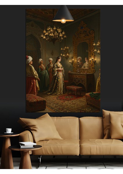 Sarayda Osmanlı Ziyafeti Dekoratif Kanvas - Mdf Ahşap Tablo fırsatları