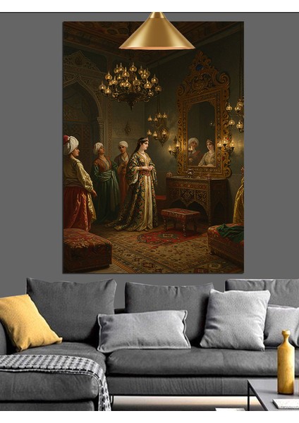 Sarayda Osmanlı Ziyafeti Dekoratif Kanvas - Mdf Ahşap Tablo indirimleri