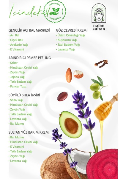 | Saf Aura Lux Güzellik Seti |Acı Bal Maskesi, Orijinal Shea Kremi, Nemlendirici Peeling %100 Bitkisel, Doğanın Saf Işıltısıyla Yenilen (6 Aylık Cilt Bakım Seti) modelleri