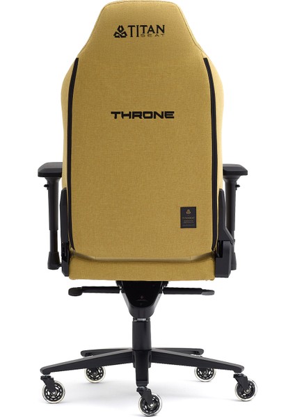 Throne Mustard Kumaş Oyuncu Koltuğu