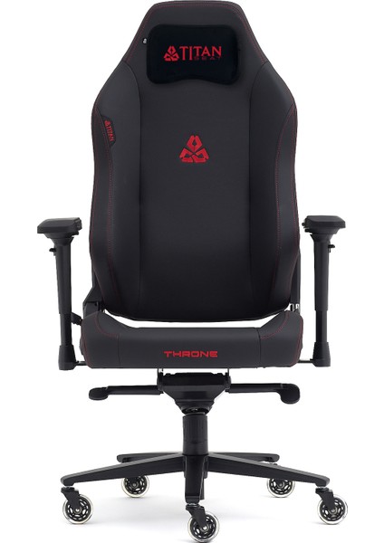 Throne Leather Red Oyuncu Koltuğu