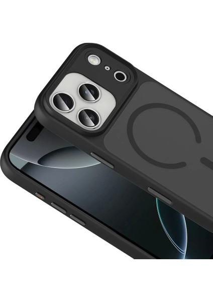 Apple Iphone 17 Pro Max Kılıf Mat Arka Yüzey Wireless Şarj Özellikli Flet Magsafe Kapak indirimleri