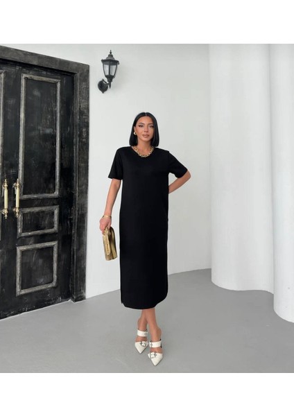 Yırtmaçlı Midi Boy Elbise fiyatları