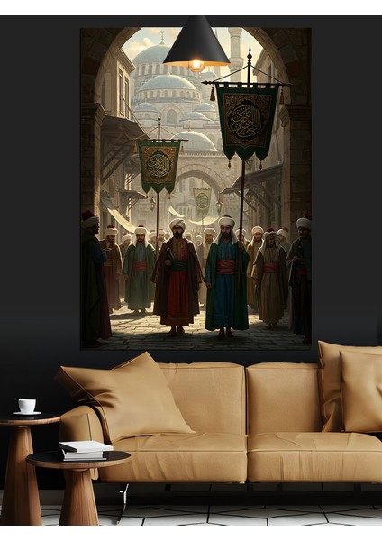 Osmanlı Cami Töreni Dekoratif Kanvas - Mdf Ahşap Tablo indirimleri