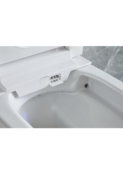 Akıllı,elektronik Klozet Takımı - Uzaktan Kumandalı Otomatik Taharet - Isıtıcılı Kapak - Farklı Temizlik Modları – Akıllı Gömme Rezervuar Dahil