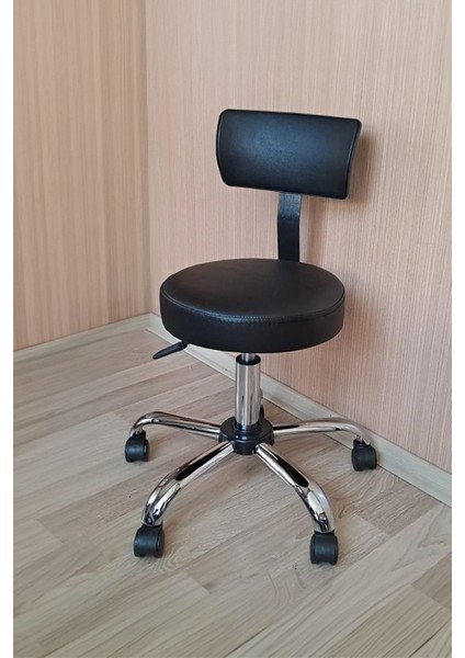 Ofis Laboratuvar Öğrenci Büro Tabure Metal Ayak Tekerlekli Sandalye Sırt Dayama Çalışma Koltuğu indirimleri