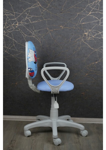 Çocuk Odası Sandalyesi Ders Çalışma Ofis Koltuğu Öğrenci Sandalye Beyaz Tekerli Yükseklik Ayarlı fırsatları