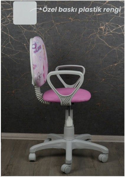 Çocuk Odası Ders Çalışma Ofis Koltuğu Öğrenci Sandalyesi Araba Prenses Tekerli Yükseklik Ayarı fırsatları