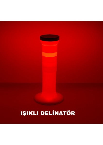 Işıklı Delinatör - Güneş Enerjili Delinatör 75 cm