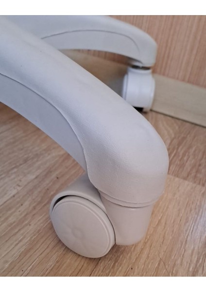 Ofis Müdür Çalışma Koltukları Için Sekmanlı Tekerlek Seti 5li Set Üniversal Krem Beyaz Açık Gri fiyatları