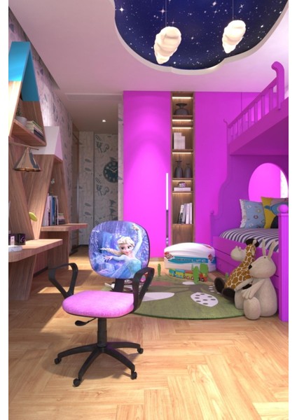 Çocuk Odası Ders Çalışma Ofis Koltuğu Amortisörlü Tekerlekli Faaliyet Sekreter Bilgisayar Sandalyesi fiyatları