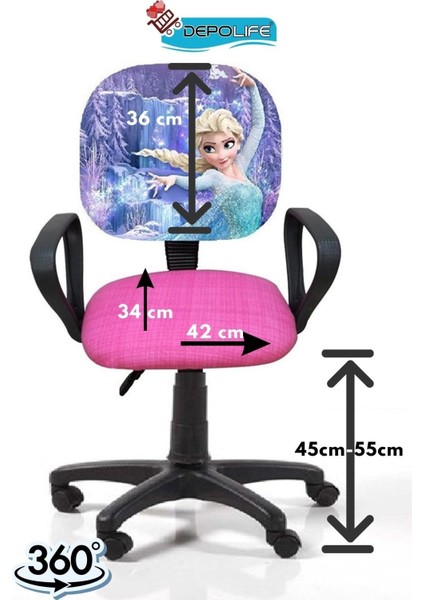 Çocuk Odası Ders Çalışma Ofis Koltuğu Amortisörlü Tekerlekli Faaliyet Sekreter Bilgisayar Sandalyesi indirimleri