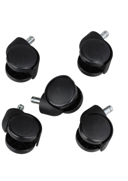 Ofis Büro Koltuk Tekerleği 5 Adet Sekmanlı Teker Ayak Için Siyah Çalışma Koltuğu Yedek Parça indirimleri