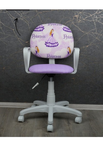 Çocuk Odası Ders Çalışma Ofis Koltuğu Öğrenci Sandalyesi Araba Prenses Tekerli Yükseklik Ayarı fiyatları