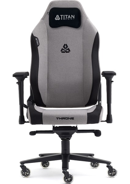 Throne Gray Kumaş Oyuncu Koltuğu