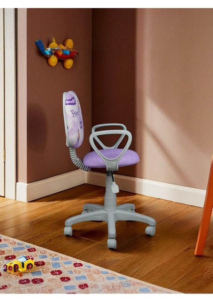 Çocuk Odası Ders Çalışma Ofis Koltuğu Öğrenci Sandalyesi Araba Prenses Tekerli Yükseklik Ayarı indirimleri