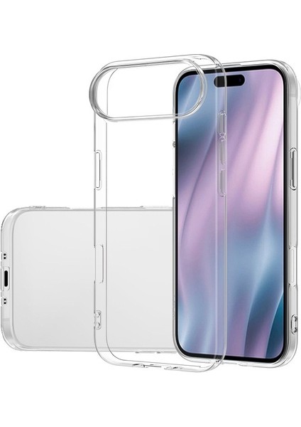 iPhone 17 Air Kılıf Zore Süper Silikon Kapak - Şeffaf fiyatları