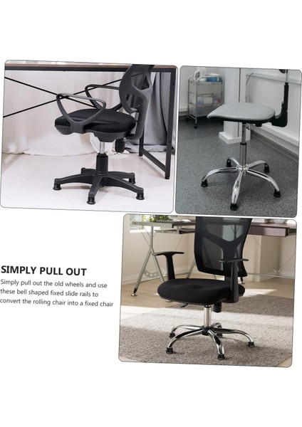 Ofis Büro Koltuk Tekerlek Için 5 Adet Sekmanlı Teker Sabit Çalışma Koltuğu Sabitleyici modelleri