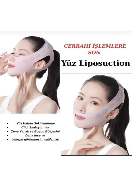 Yüz Korsesi Çene Boyun Bandı Gıdı Yanak Gıdık Toplama Korsesi