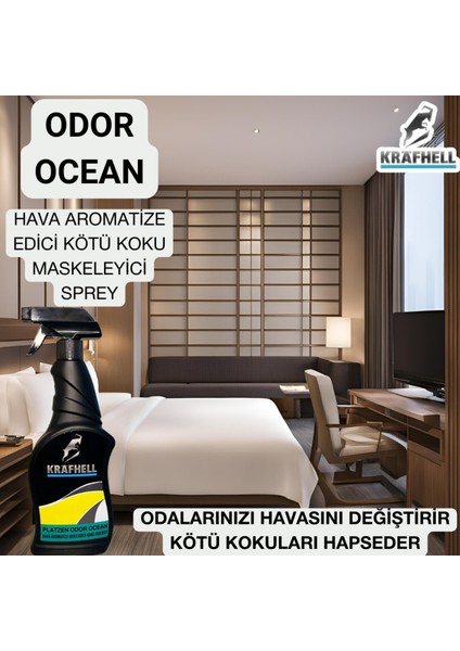 Platzen Odor Ocean Oda Parfümü ve Hava Aromatize Edici Ocean 500 ml