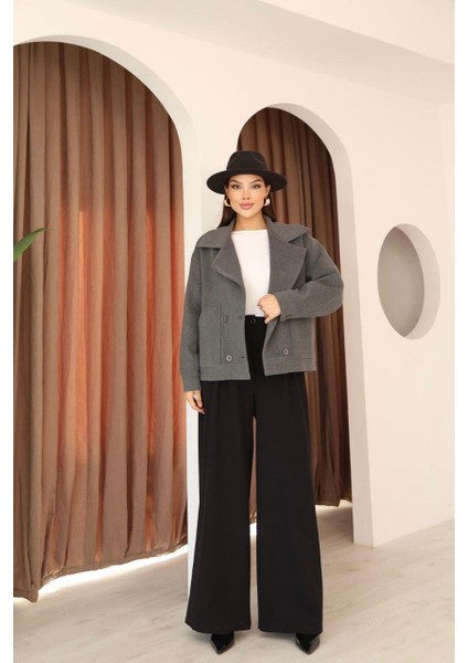 Kadın Gri Kısa Kaşe Ceket fiyatları