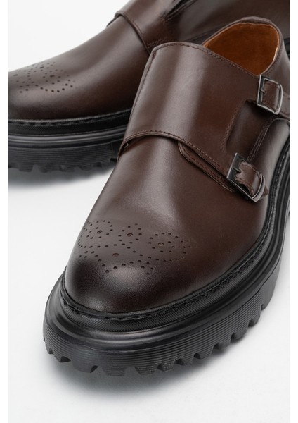 Erkek Klasik Kalın Tabanlı Deri Ayakkabı modelleri