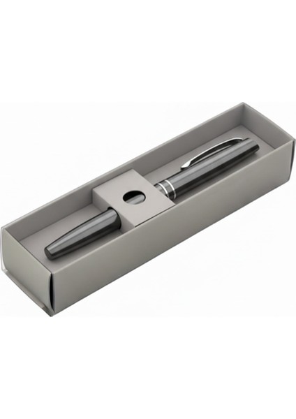 Kişiye Özel Isim Baskılı Füme Gümüş Halkalı Tükenmez Kalem Prestij Lüx Kutulu Imza Kalemi fiyatları