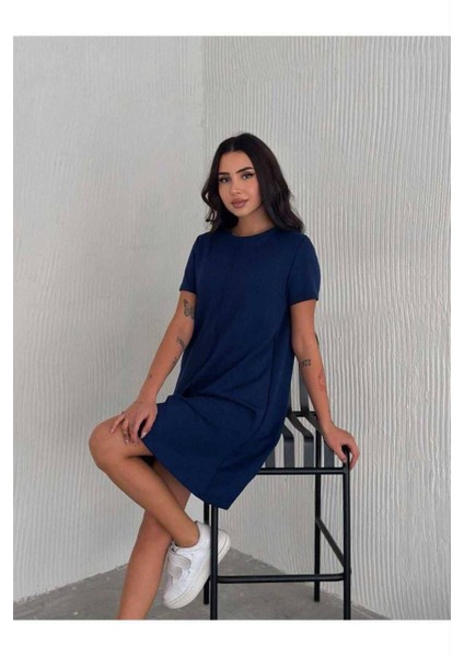 Çimalı Mini Modal Elbise