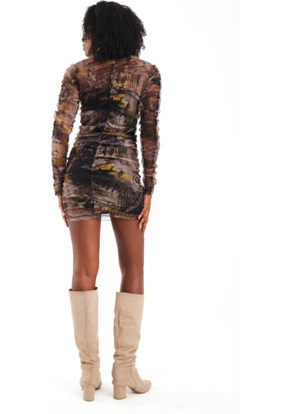 Büzgülü Mini Elbise fiyatları