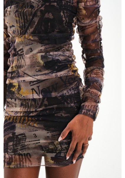 Büzgülü Mini Elbise fırsatları