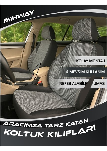 Universal Oto Koltuk Kılıfı Ön Arka Tam Set Sirius Kırmızı Serisi indirimleri