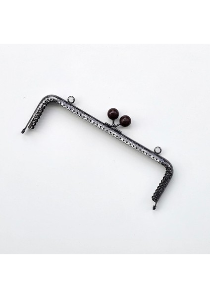 Köşeli Yanık Kahve Inci Boncuklu Işleme Baskılı Askılıklı Çanta ve Cüzdan Bursu - Klipsi Gri 20 cm fiyatları