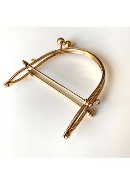 Çanta ve Cüzdan Klipsi Altın Renk Oval Model 11 cm Yandan Açmalı fiyatları