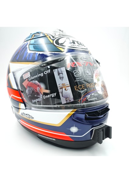 Arai Rx7 / RX7V Kask uyumlu chinmount aksiyon kamera çene bağlantı aparatı seti