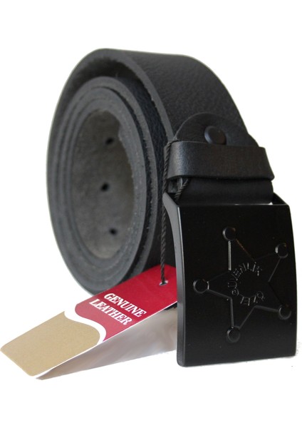 Manda Deri Özel Güvenlik Erkek Pantolon Kemeri Siyah Özel Güvenlik Yazılı Tokalı En 4cm fiyatları
