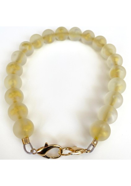 Akrilik Buzlu Çanta Sapı BA-0078 45 cm Şeffaf Içi Sarı