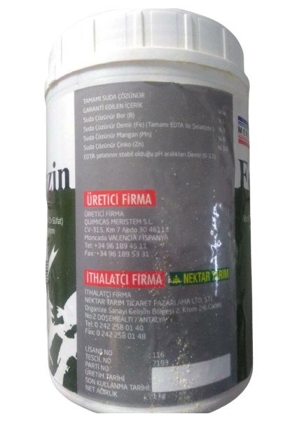 Fermazin Mikro Bitki Besin Maddeleri Karışımı B-Fe-Zn 1 kg fiyatları