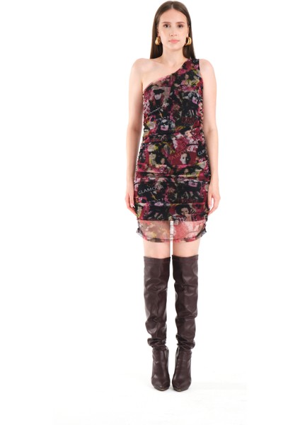 Tek Omuz Tül Elbise fiyatları