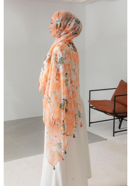 Numa Şeftali Gün Batımı Pamuk Şal fiyatları