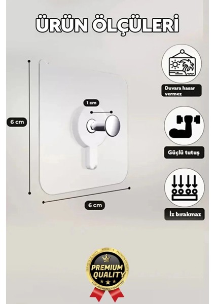 Süper Sağlam Iz Bırakmaz Çerçeve Tablo Banyo Mutfak Ultra Güçlü Yapışkanlı Çivisiz Askı 3 Adet fiyatları