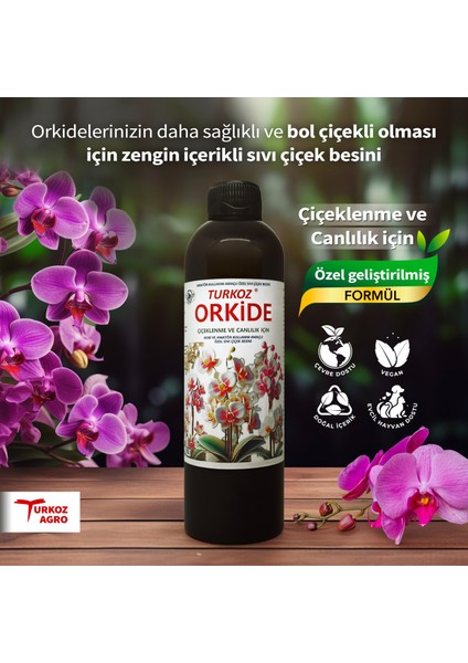 Orkide Bol Çiçeklenme ve Canlı Yapraklar Için Orkide Besini Hobi kullanımı içindir (küçük boy)