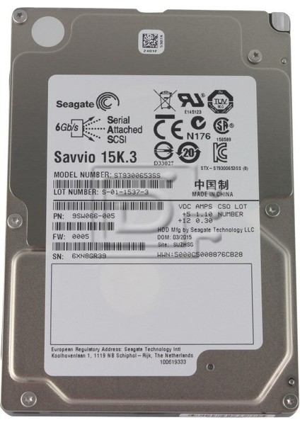 ST9300653SS 300-GB 15K 2.5 6g Dp Sas HDD Refrubıshed
