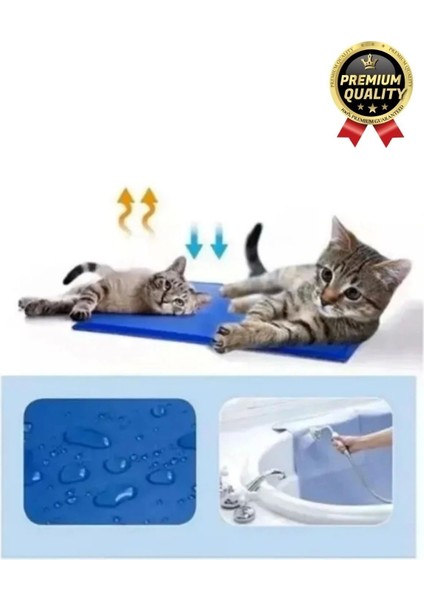 Çok Amaçlı Jel Dolgulu Kendinden Serinletici Evcil Hayvan Kedi Köpek Soğutucu Yatak Mat 50X65 cm fırsatları