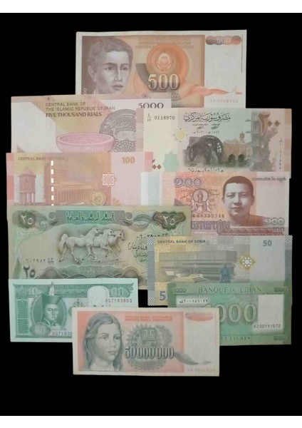 Koleksiyon 151 / Yabancı Kağıt Koleksiyon Para Set Hobi Hediye Antika Darpane