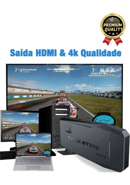 Nostaljik 4K Çözünürlük 2.4g Uyumlu Kablosuz Çift Kol Konsol Retro 20000 Oyunlu Game Stick Atari modelleri